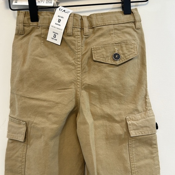 ZARA kids edition pleated khaki cargo wide leg pant - Picture 5 of 5